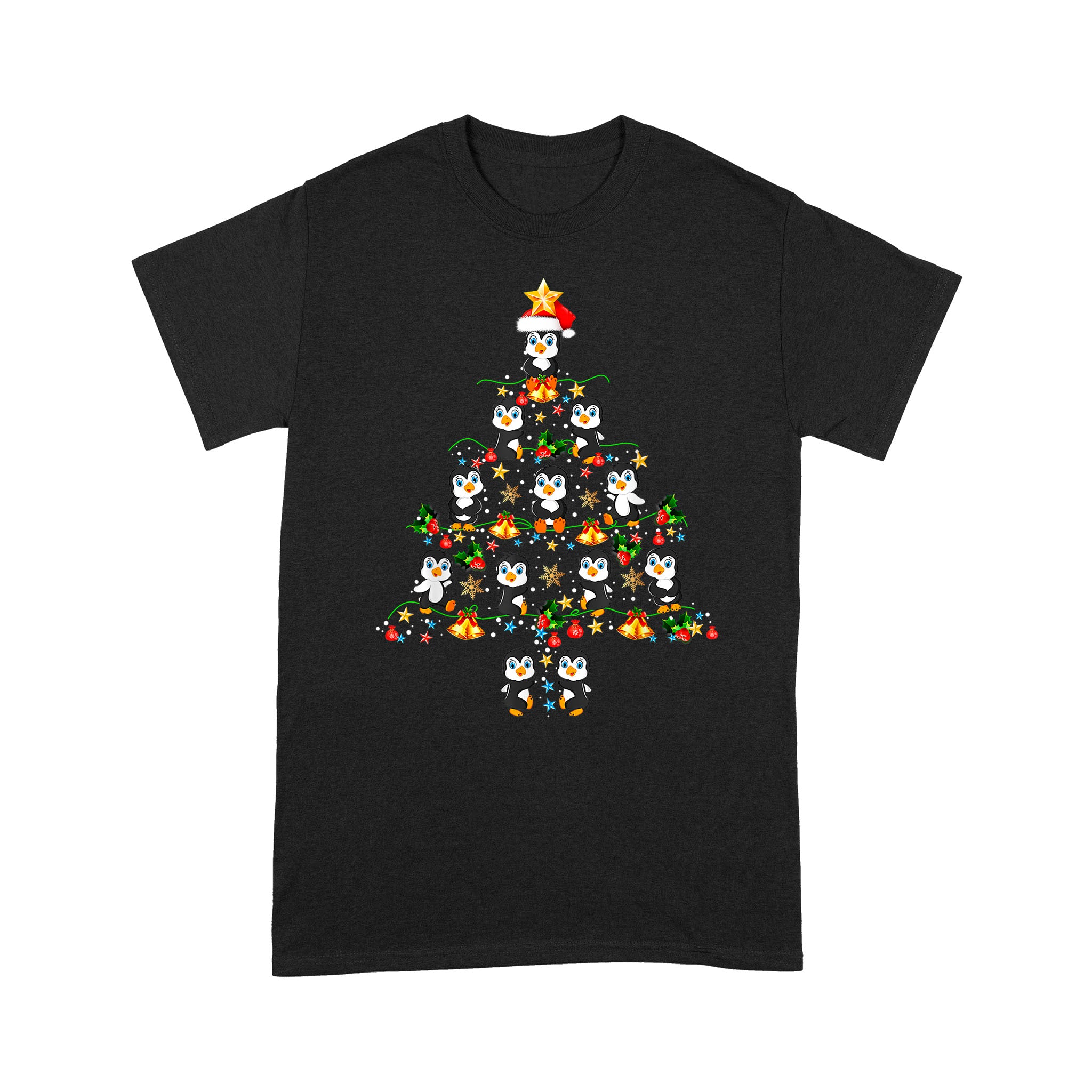 Standard T-Shirt – Penguin Christmas Tree Merry Christmas Gift Xmas T-Shirt