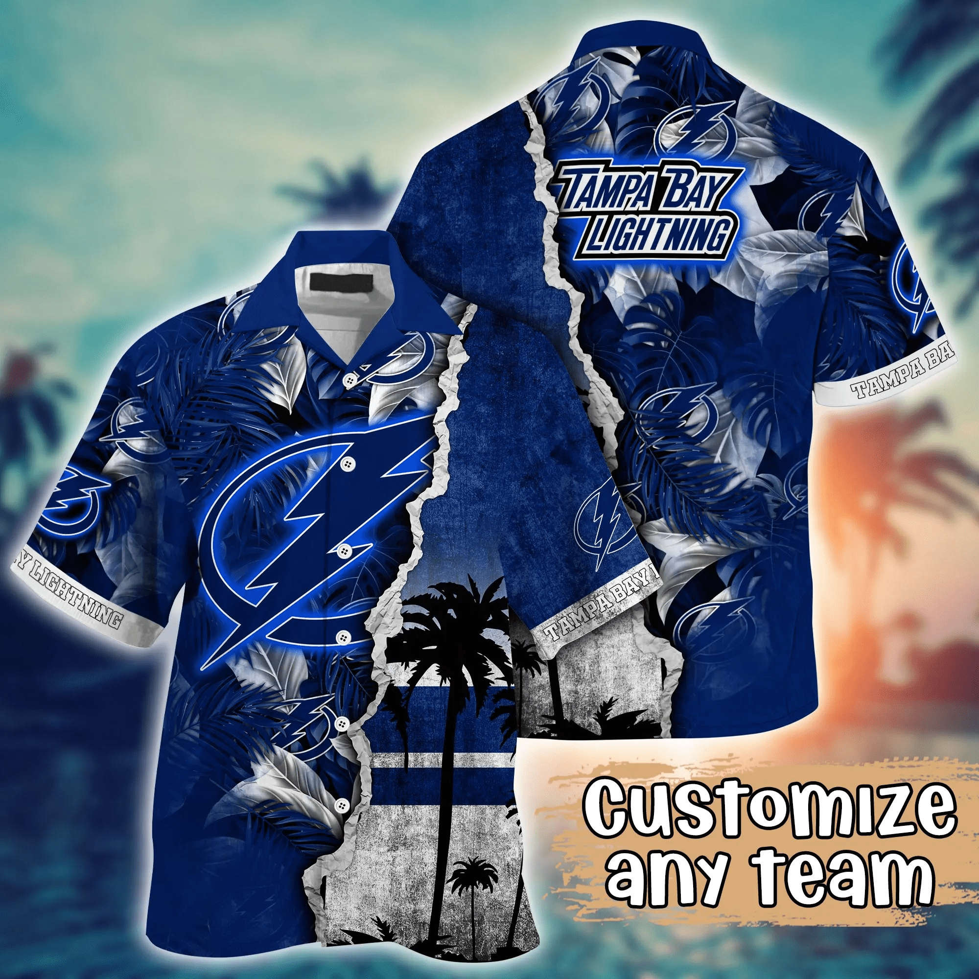 Tampa Bay Lightning Nhl Hawaiian Shirt Custom Music Festivals Aloha Shirt