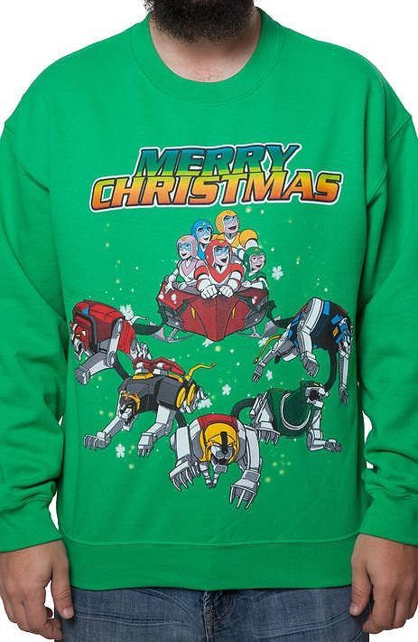 Voltron Faux Ugly Christmas Shirt