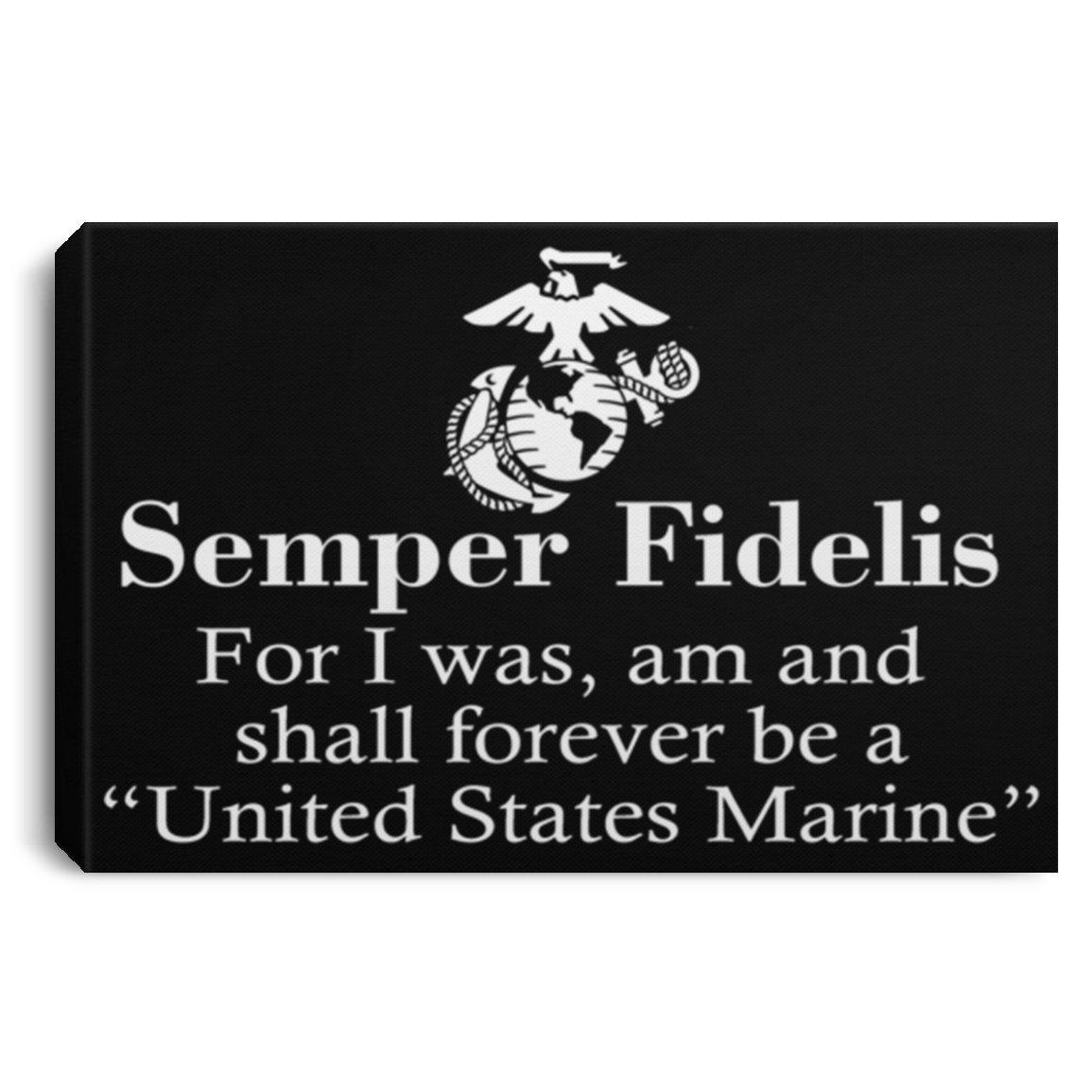 Usmc Veteran Canvas – Semper Fidelis Canvas Home Decor