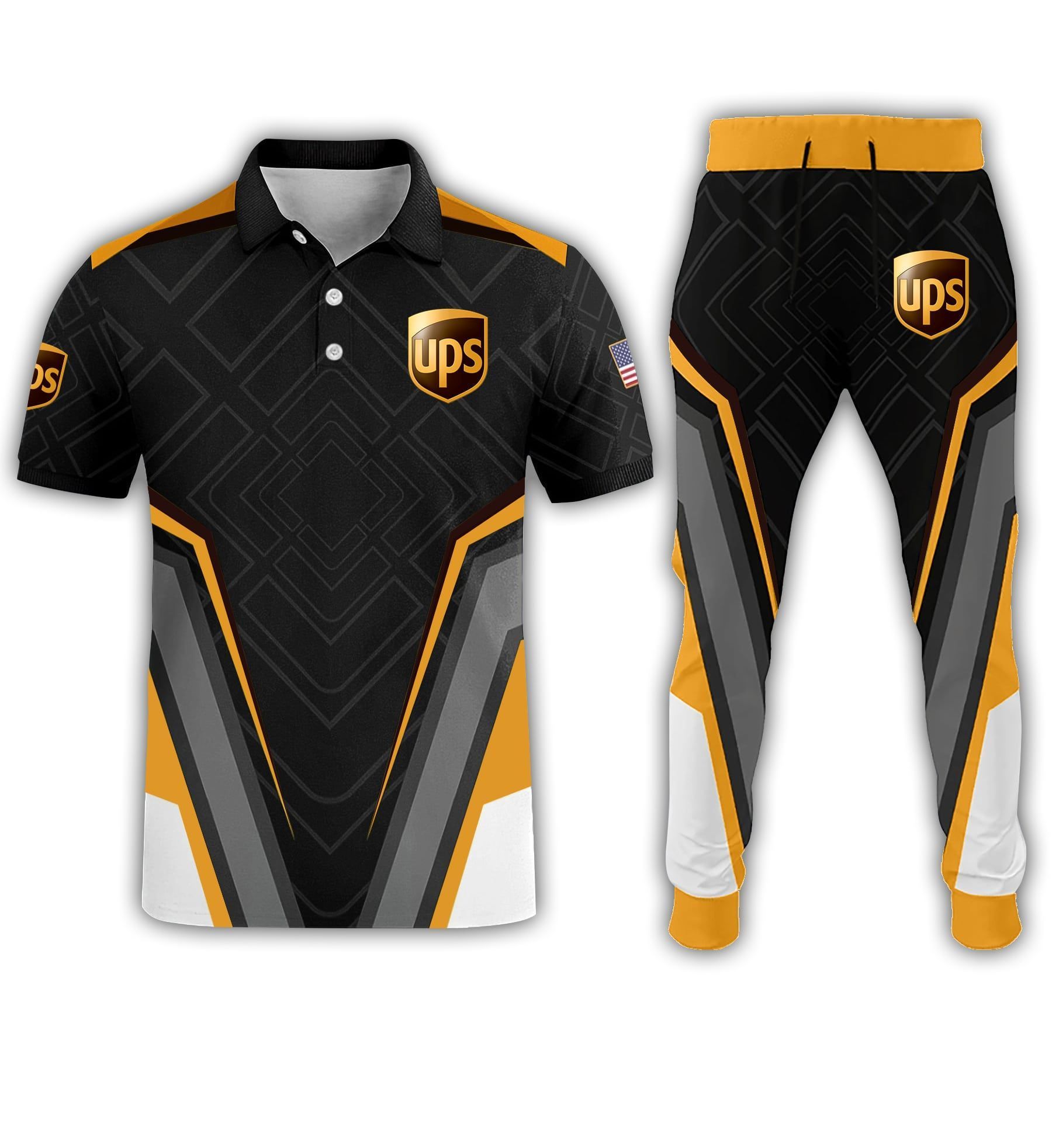 Ups – Polo T-Shirt & Sweatpants Set