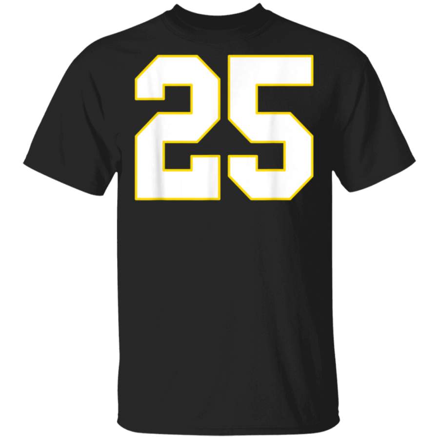 Number Twenty Five 25 Tshirt  Kansas City Football TShirt