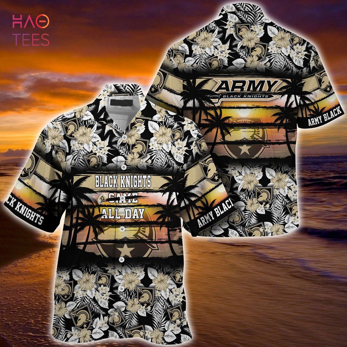 NCCA Army Black Knights Special Design Hawaiian Shirt