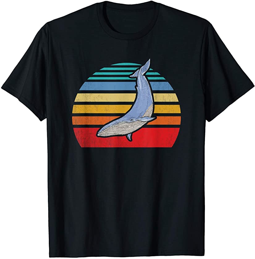 Whale Graphic Retro Style Whales T-Shirt