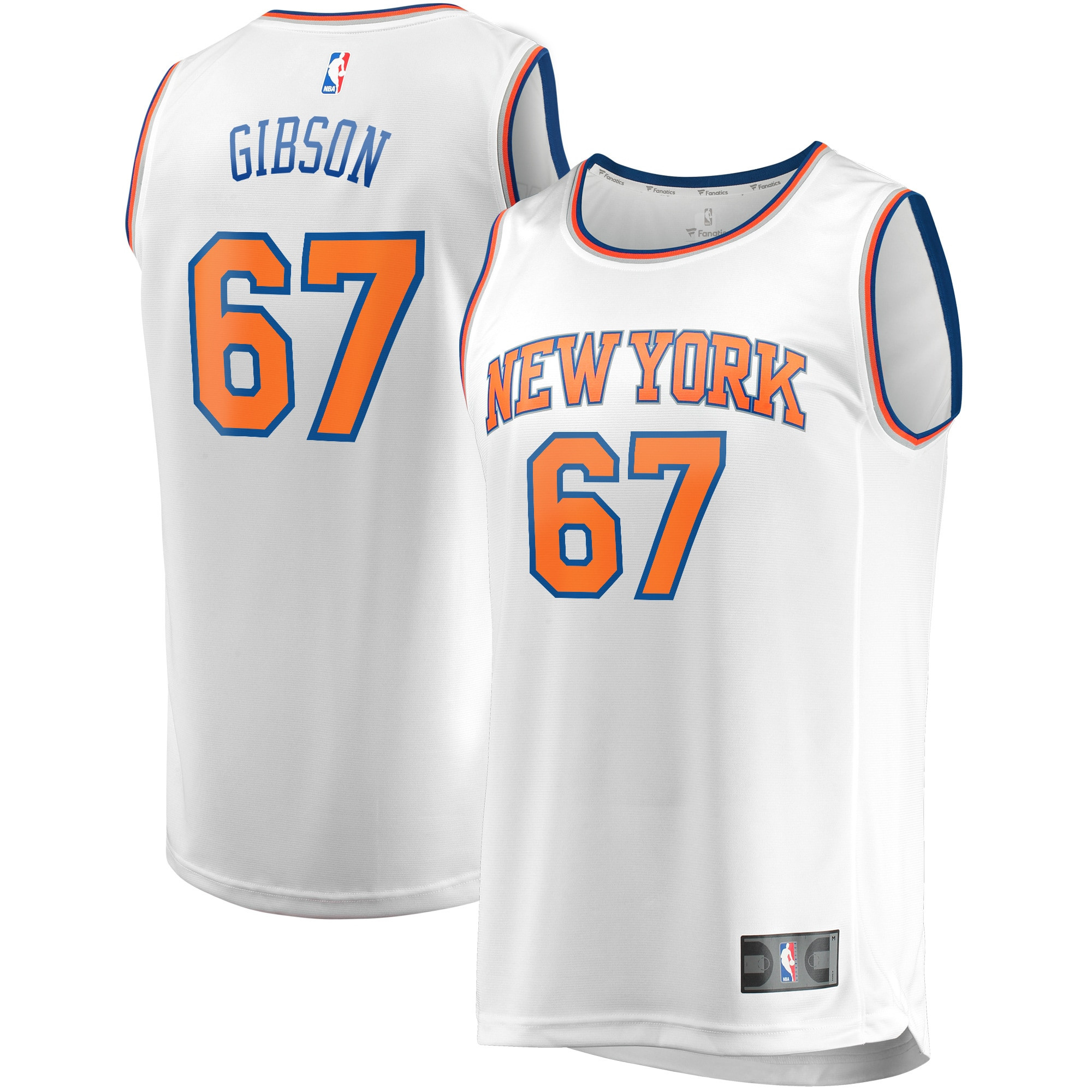 Taj Gibson New York Knicks Fanatics Branded Fast Break Player Replica Jersey – Association Edition – White NBA