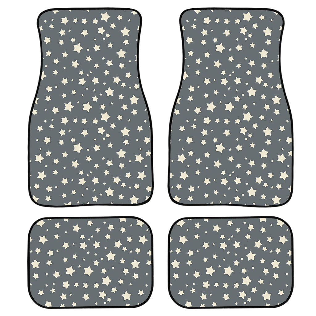 Cute Star Pattern Print Front And Back Car Floor Mats, Front Car Mat