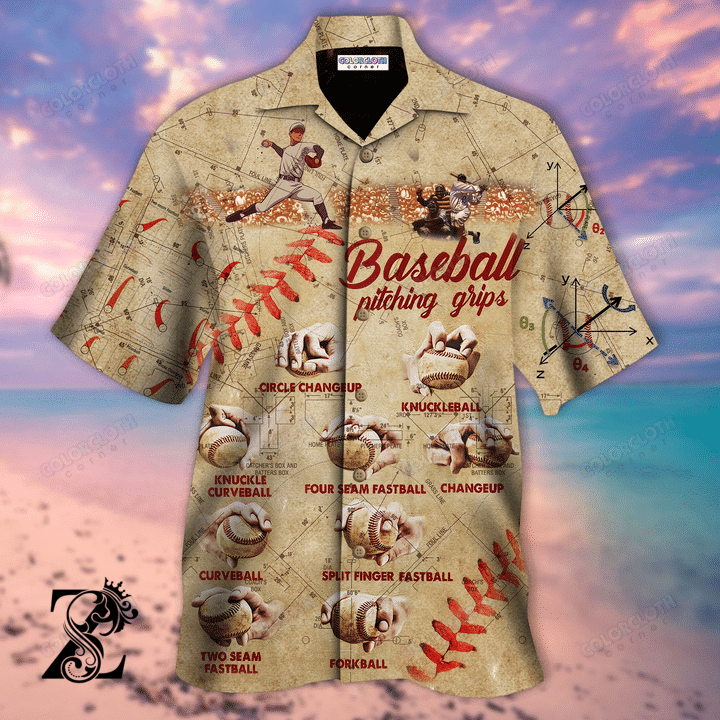 Baseball Pitching Grips Unisex Hawaiian Shirt Tv410113