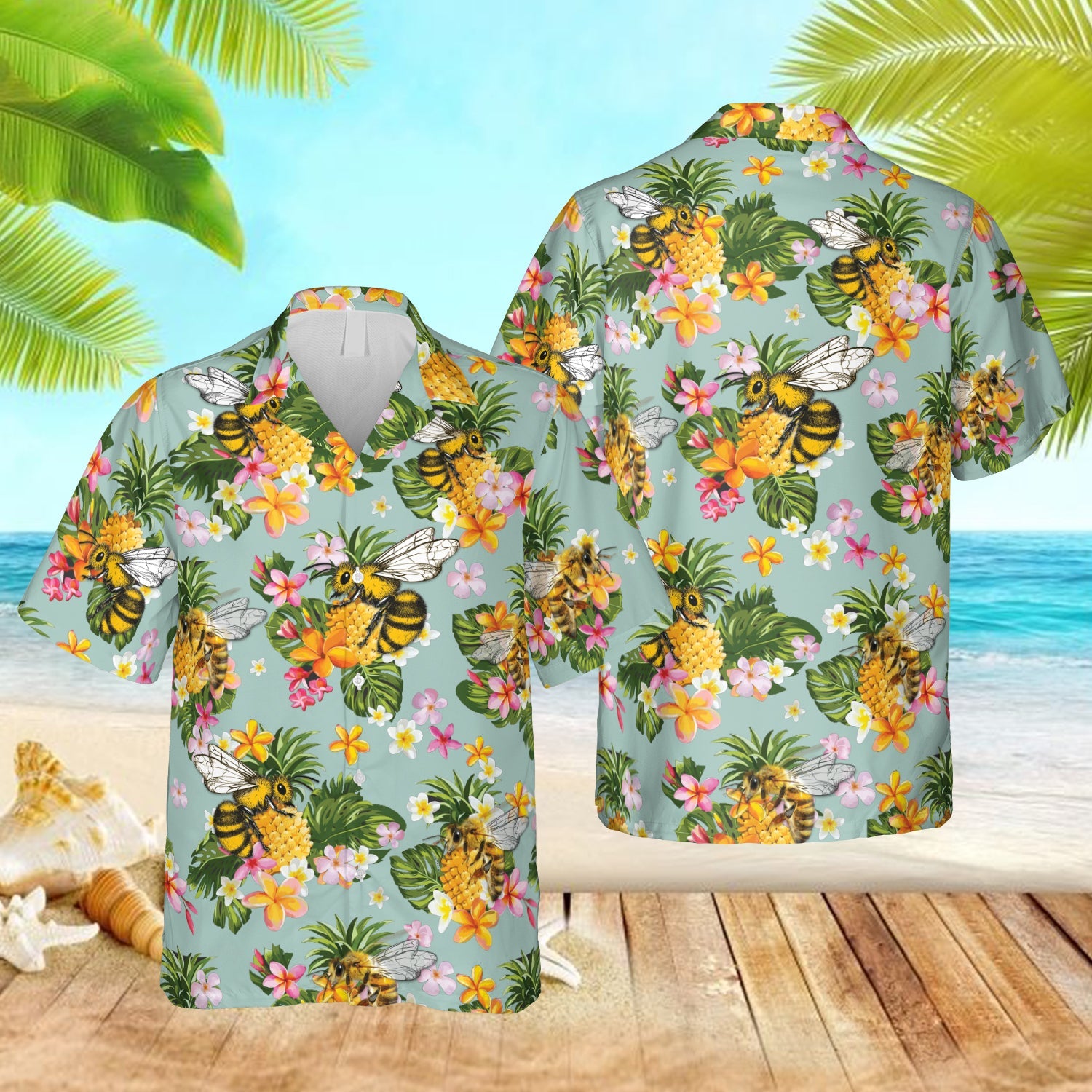 Bee And Pineapples Hawaii Gift For Him Ha31110