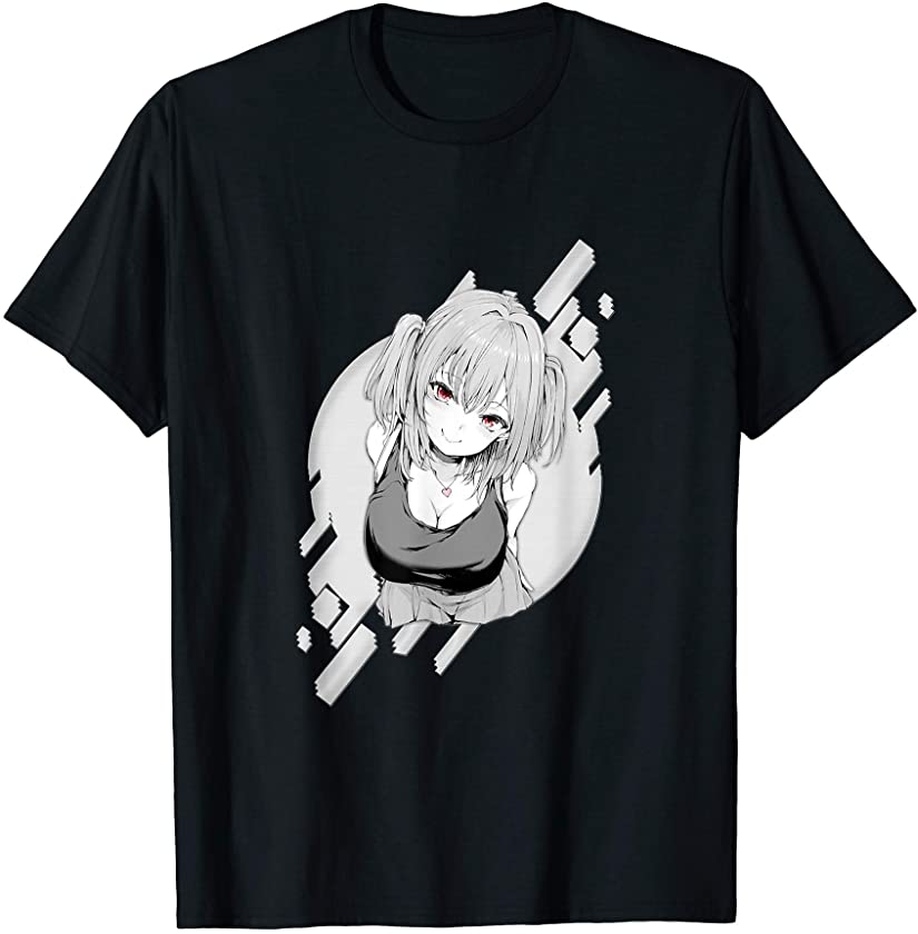 Aesthetic Anime Girl Smug – Waifu Material Japanese Otaku T-Shirt