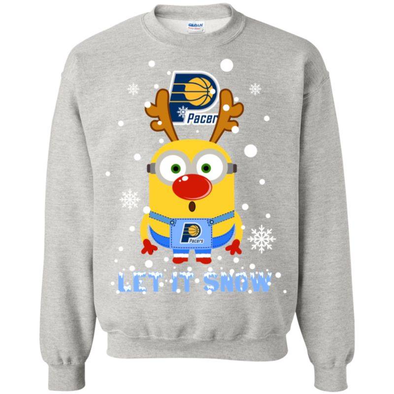 Shop From 1000 Unique Minion Indiana Pacers Ugly Christmas Sweaters Let It Snow Sweatshirt