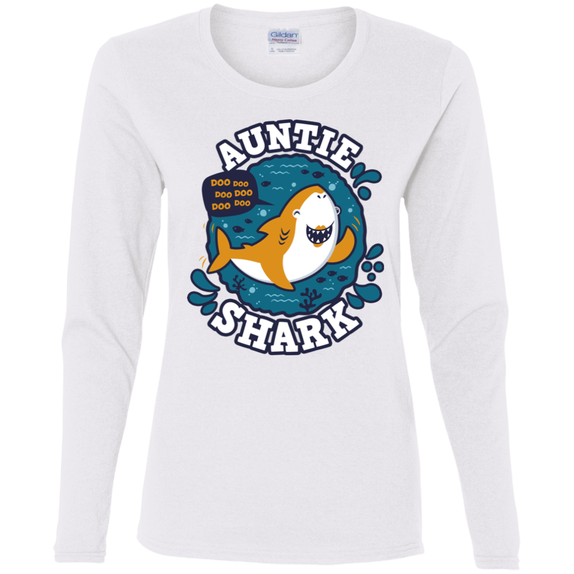 Shark Family Trazo – Auntie Women’S Long Sleeve T-Shirt