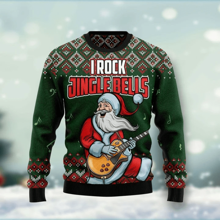 Ugly Christmas Sweater Jingle Bell Rock #V