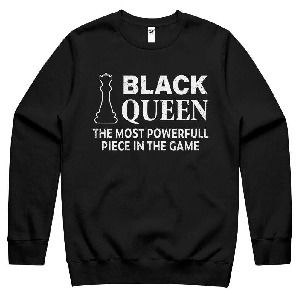 Womens Black History Month Kids Proud African Pride Black Queen Gift Crewneck Sweatshirt