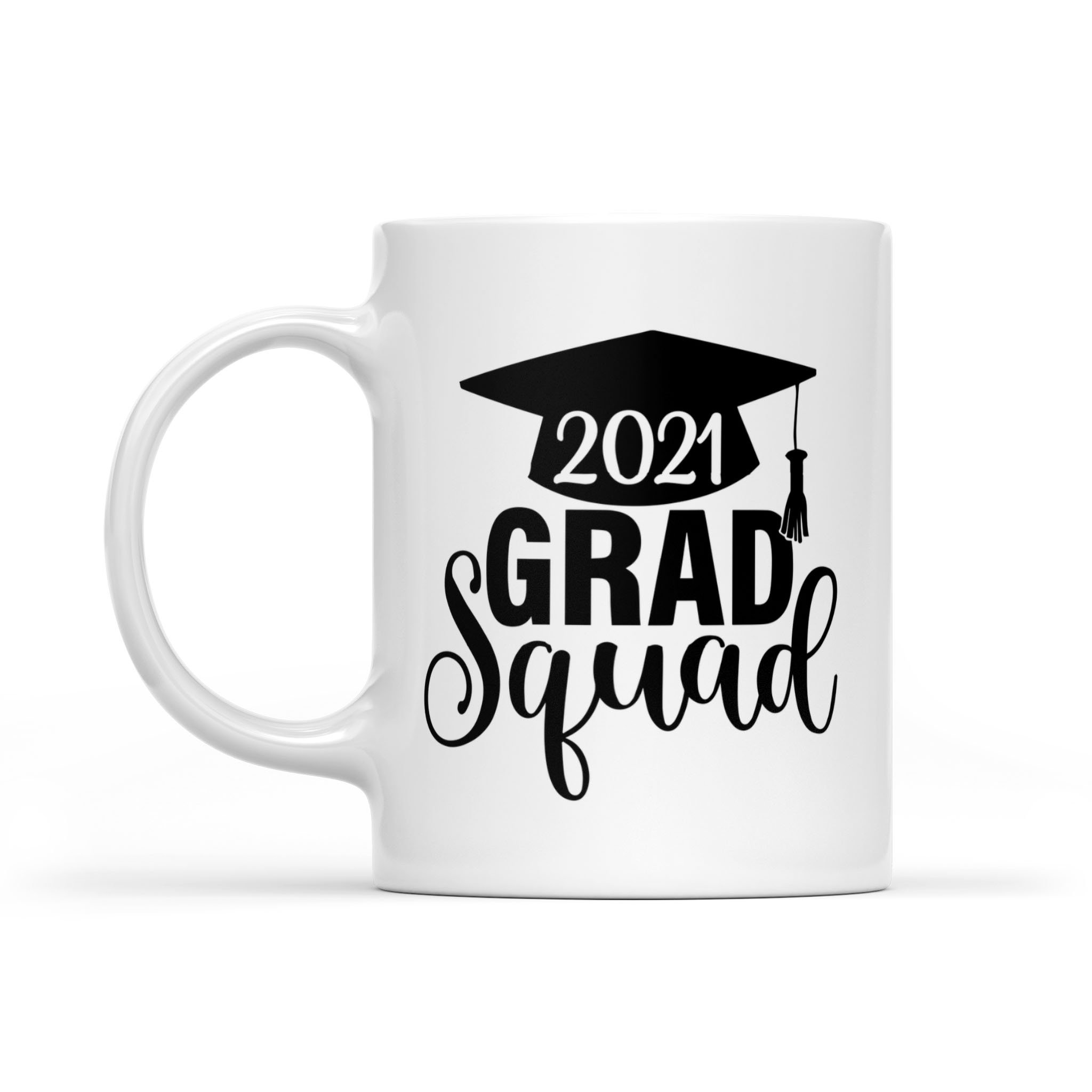 Grad Squad 2021 Mug, Graduation Senior Coffee White Mug, Black Lives Matter Mug, Class Of 2021  Gifft Mug