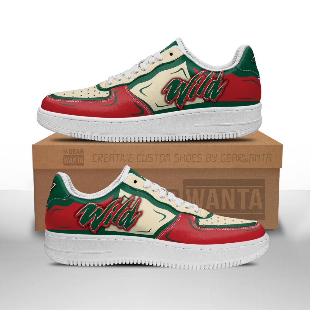 Minnesota Wild Air Sneakers Custom Naf Shoes For Fan