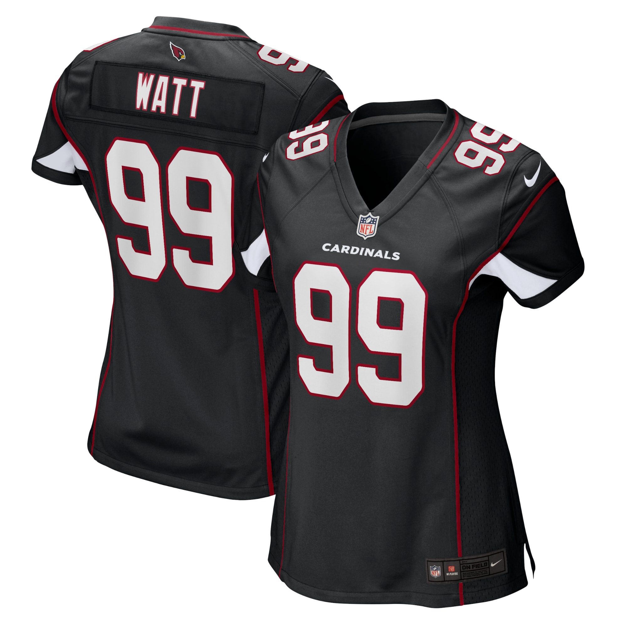 Women’s Arizona Cardinals J.J. Watt Black Alternate Game Jersey