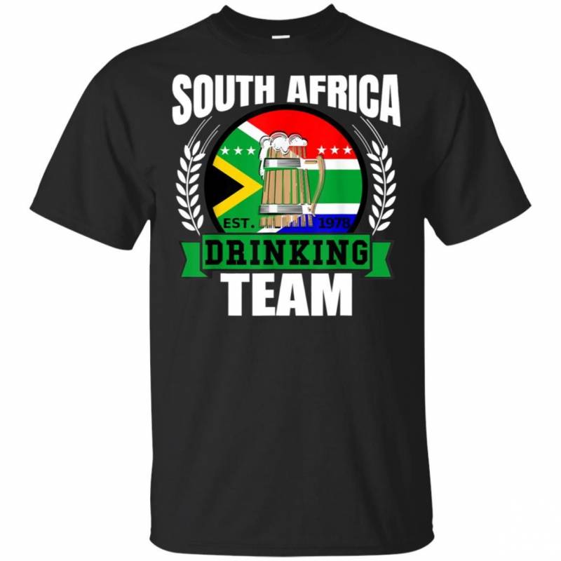 South Africa Drinking Team Funny African Flag Party shirt t shirt