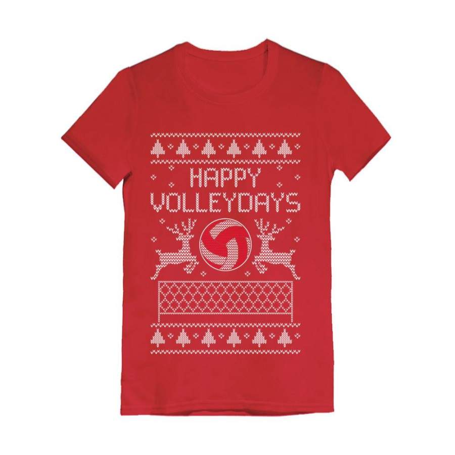 Ugly Christmas Volleyball – Fans / Player Holiday Toddler Kids Girls’ Fitted T-Shirt