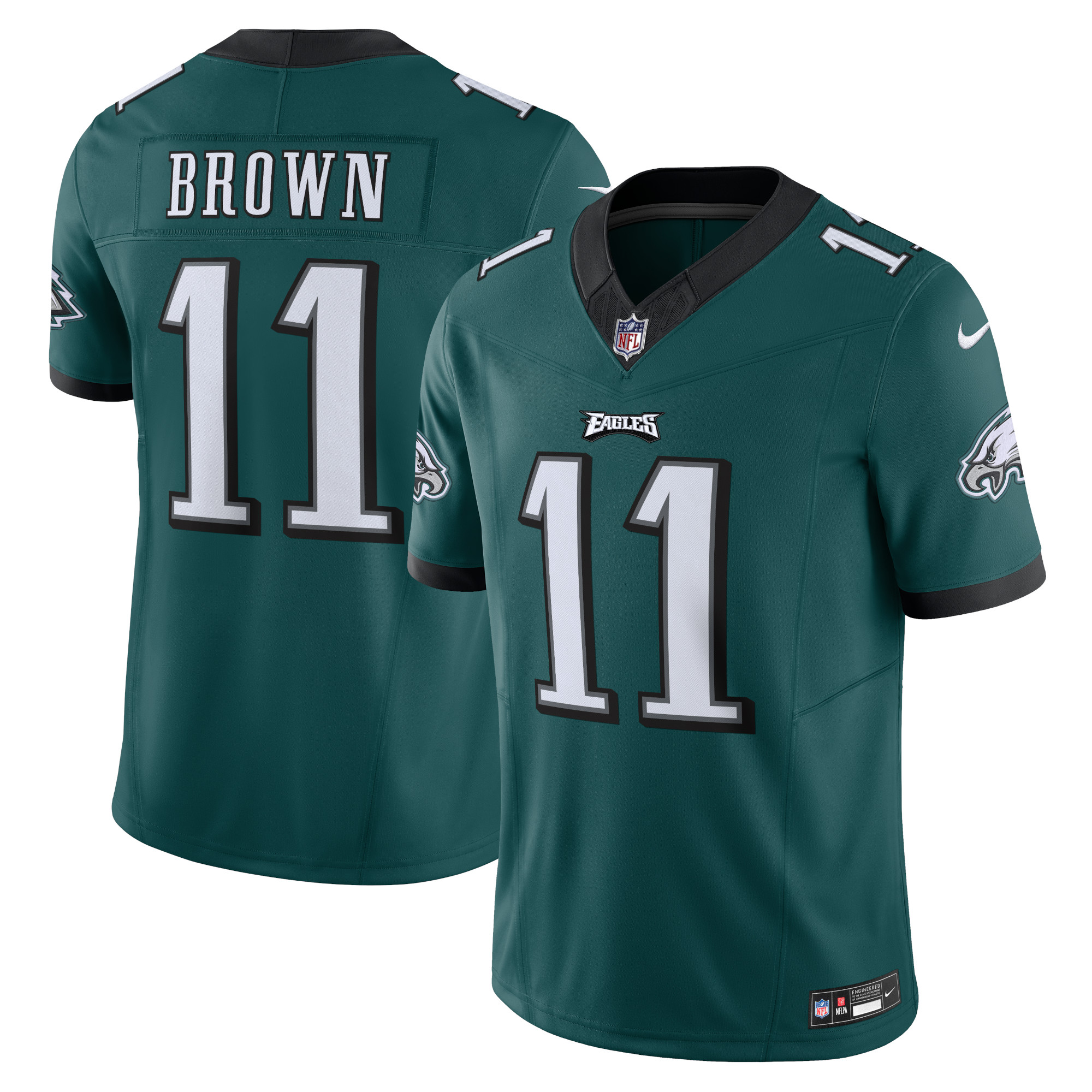 A.J. Brown Philadelphia Eagles Vapor F.U.S.E. Limited Jersey – Green