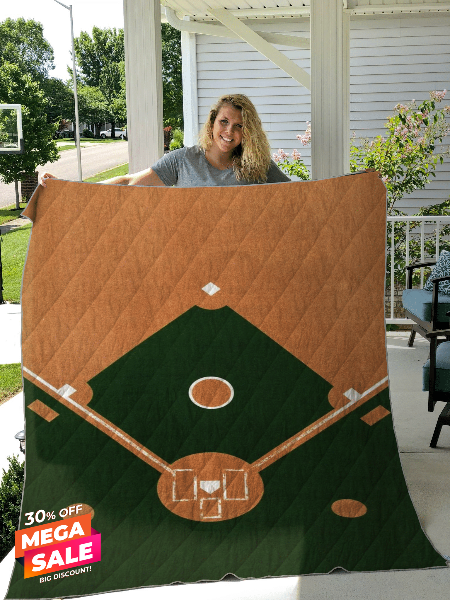 Baseball TL2210009M Quilt Blanket