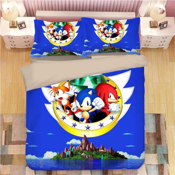 Sonic The Hedgehog Bedding Set 10 Duvet Cover X Amp Pillow Cases