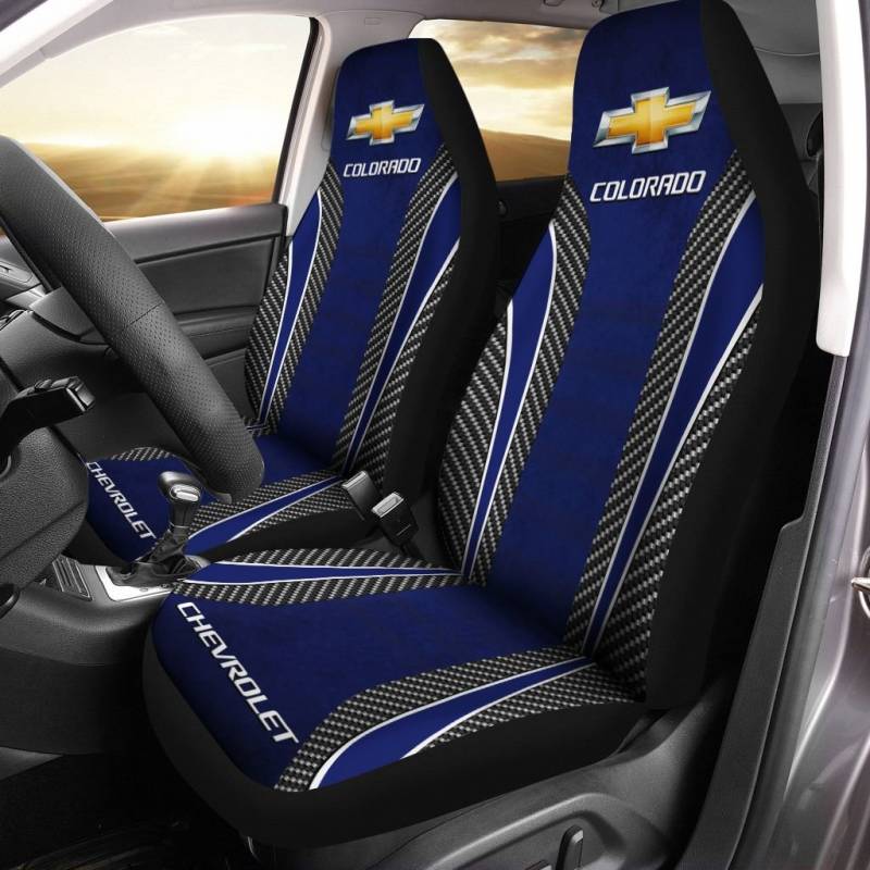 Chevrolet Colorado VTH Car Seat Cover (Set of 2) Ver 1 (Blue)