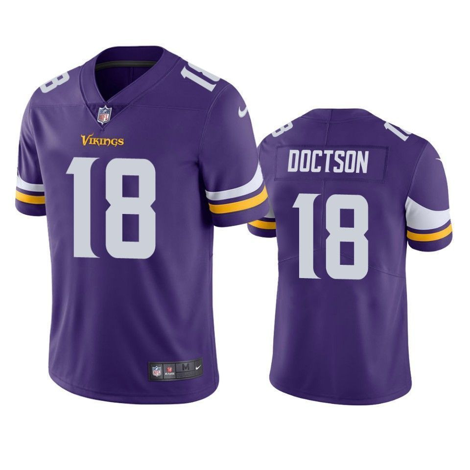 Minnesota Vikings Josh Doctson Purple Vapor Untouchable Limited 3D Jersey