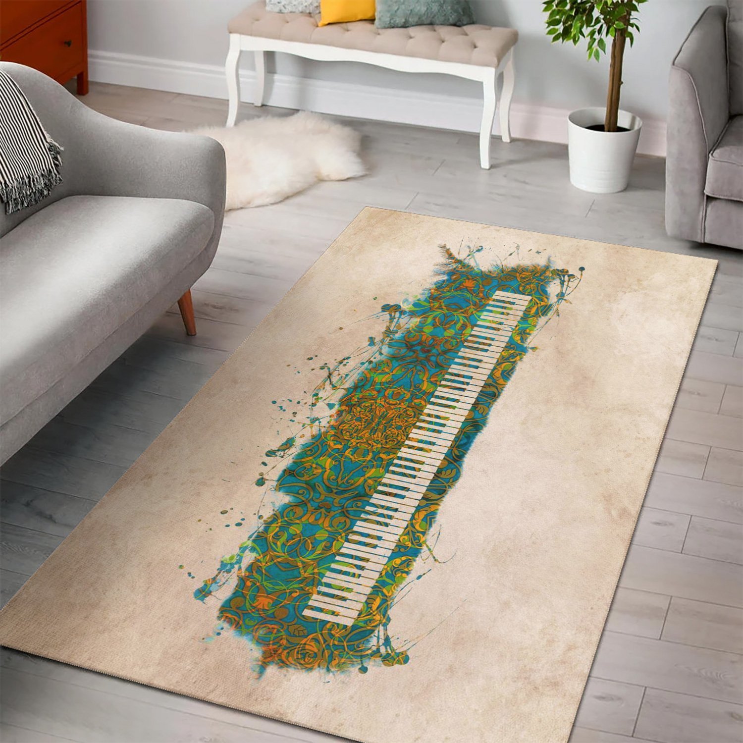 Keyboard  Rug,  Kitchen Rug,  Halloween Gift