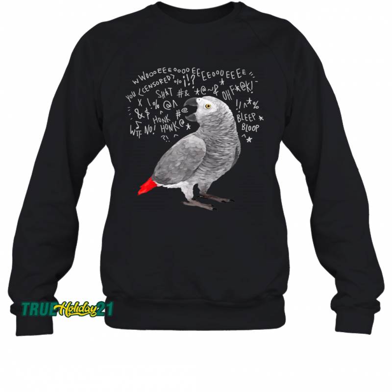 Screaming African Grey Parrot Sweatshirt