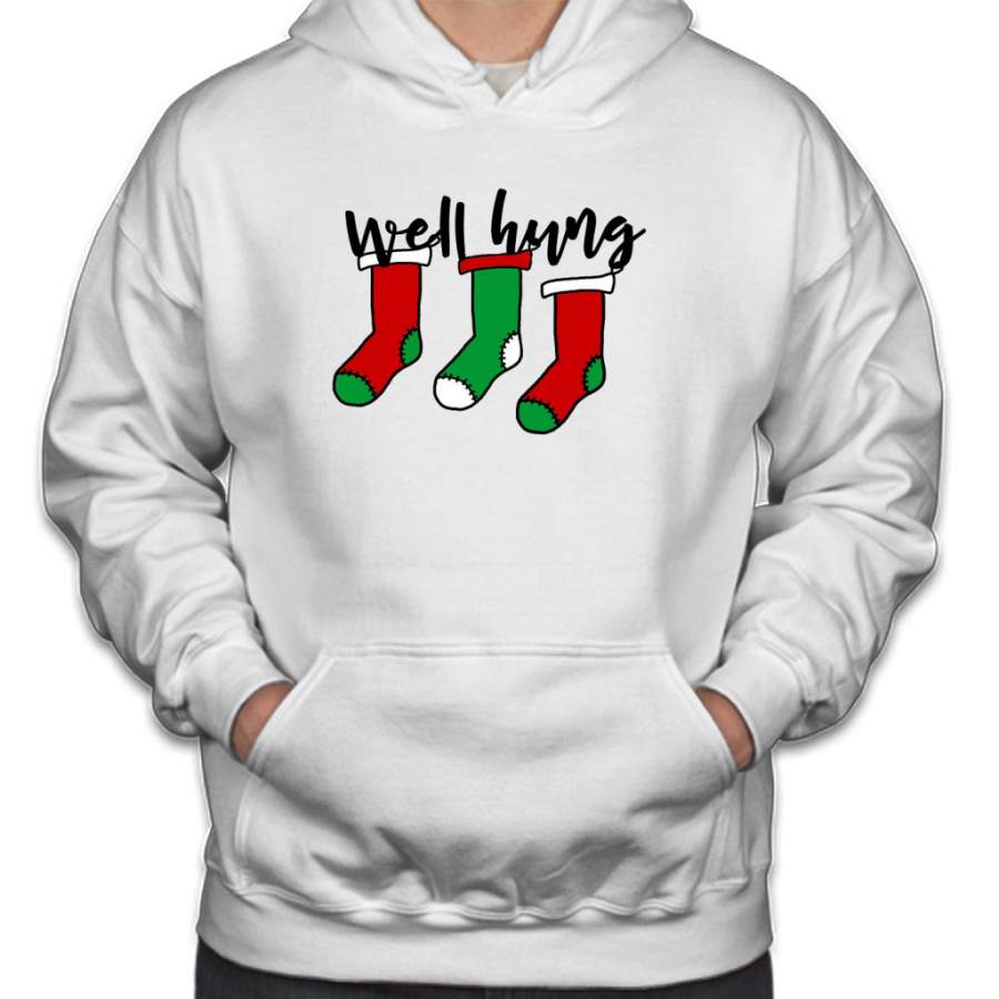 Well Hung – naughty Christmas Hoodie