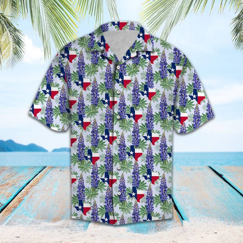 Texas Bluebonnet Hawaiian Shirt Ha14035