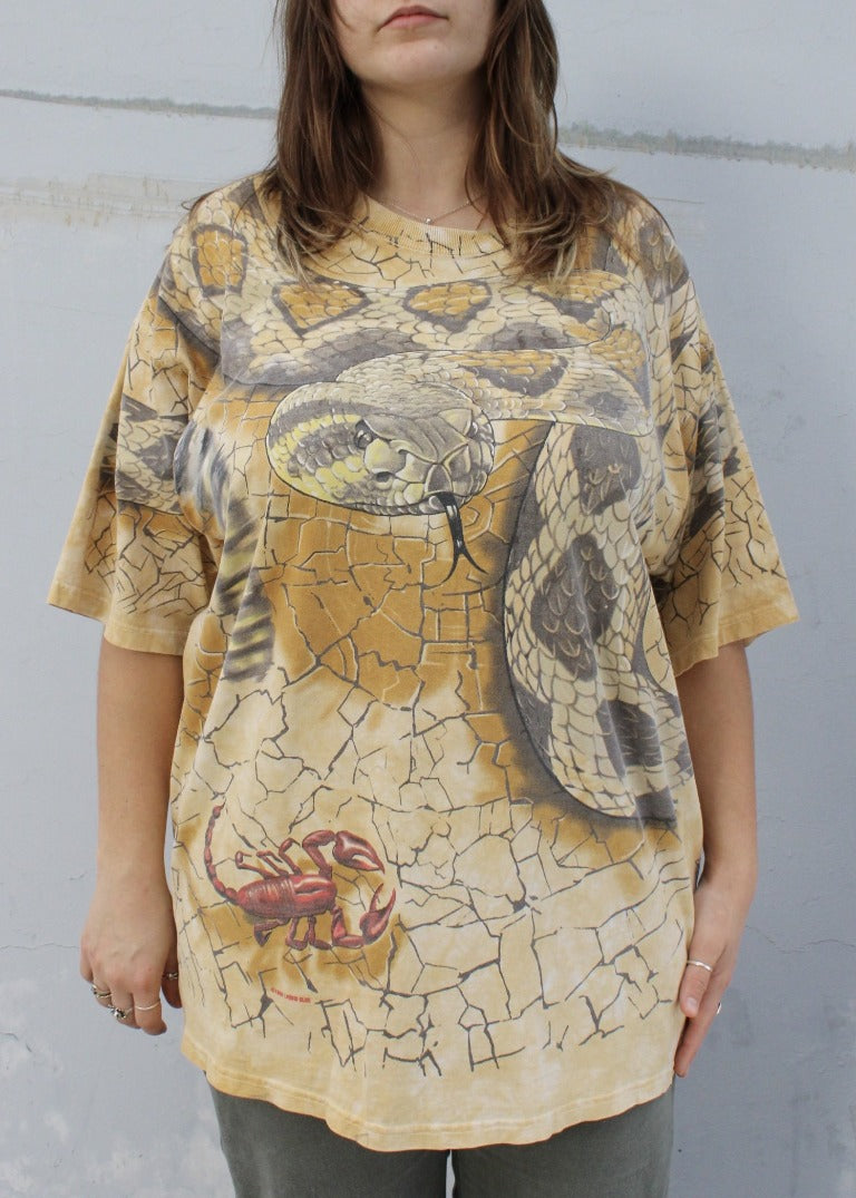 Vintage Rattlesnake Animal Tee T0798