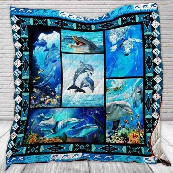 Dolphin Cla0510108F Sherpa Fleece Blanket