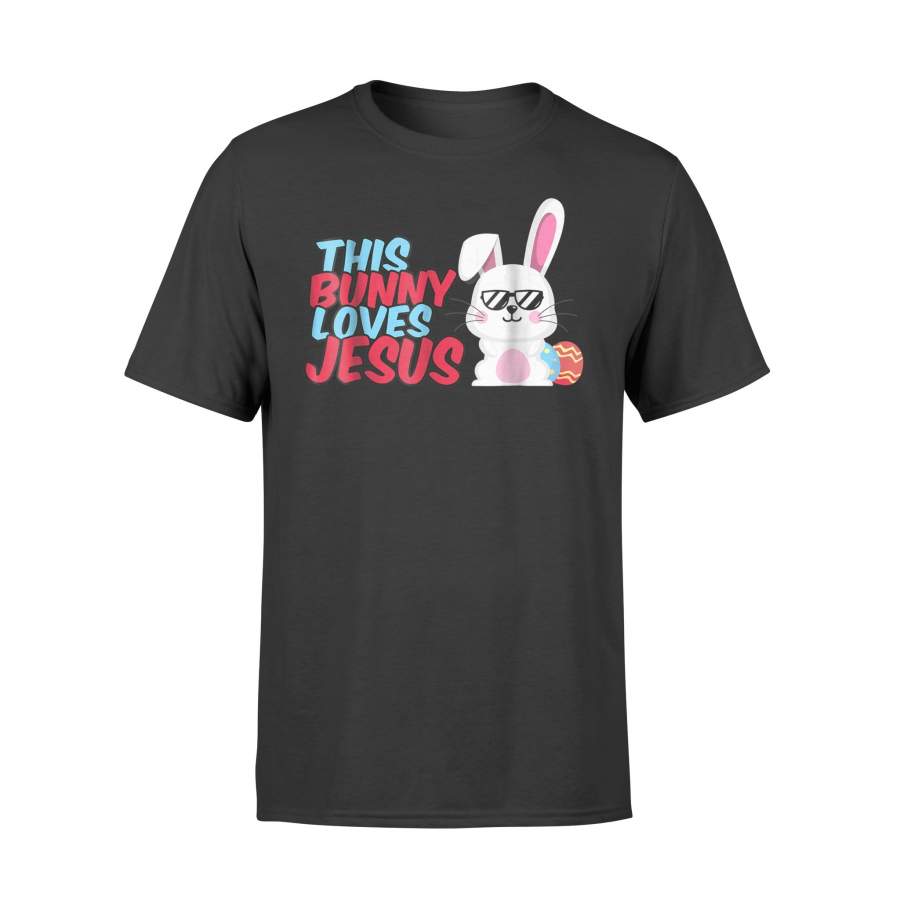 Cute Easter Christian This Bunny Loves Jesus T Shirt