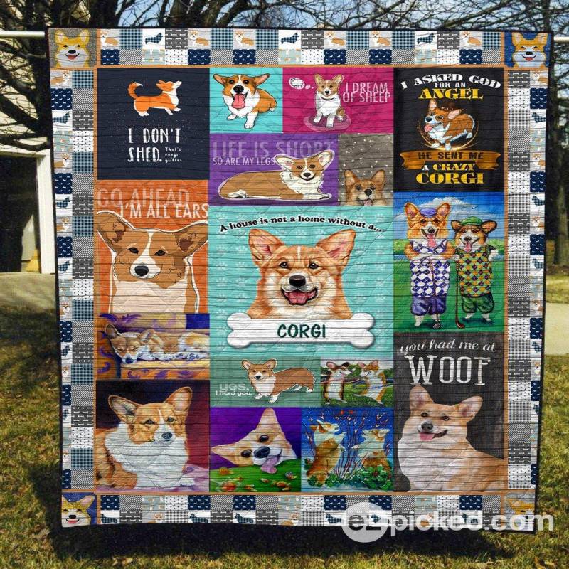 A BC-Corgi Lover Quilt Blanket TH0107