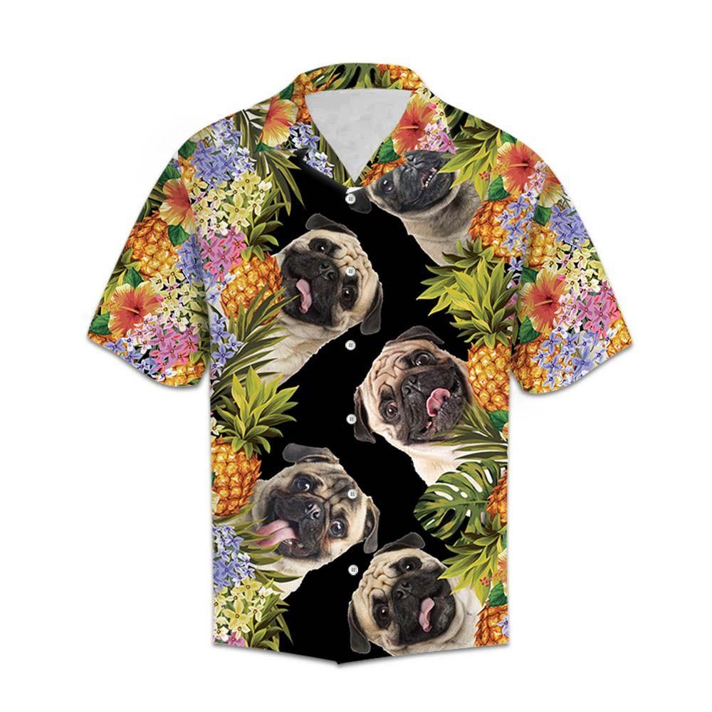 Aloha Pug Aloha Hawaiian Shirt Colorful Short Sleeve Summer Beach Casual Shirt For Men And Women