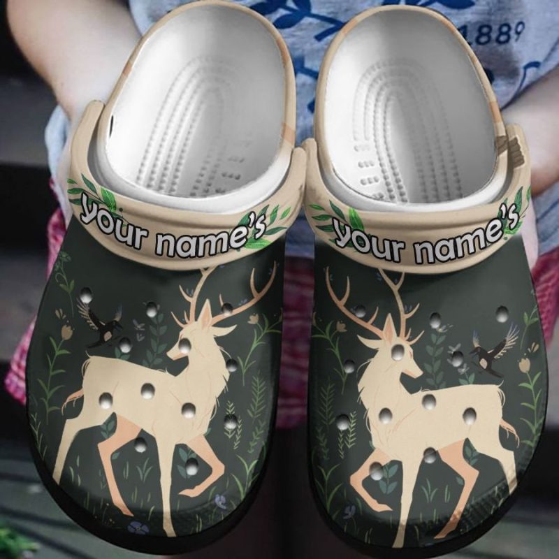 Girl Love Deer Shoes – Christmas Deer Clogs Gift For Men Women