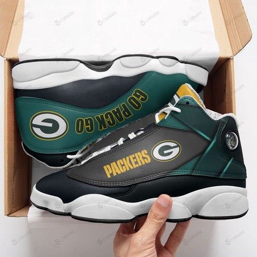 Green Bay Packers Air Jordan 13 Sneakers Shoes Design