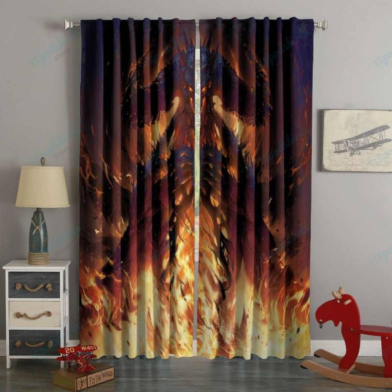 3D Printed Diablo Immortal Style Custom Living Room Curtains