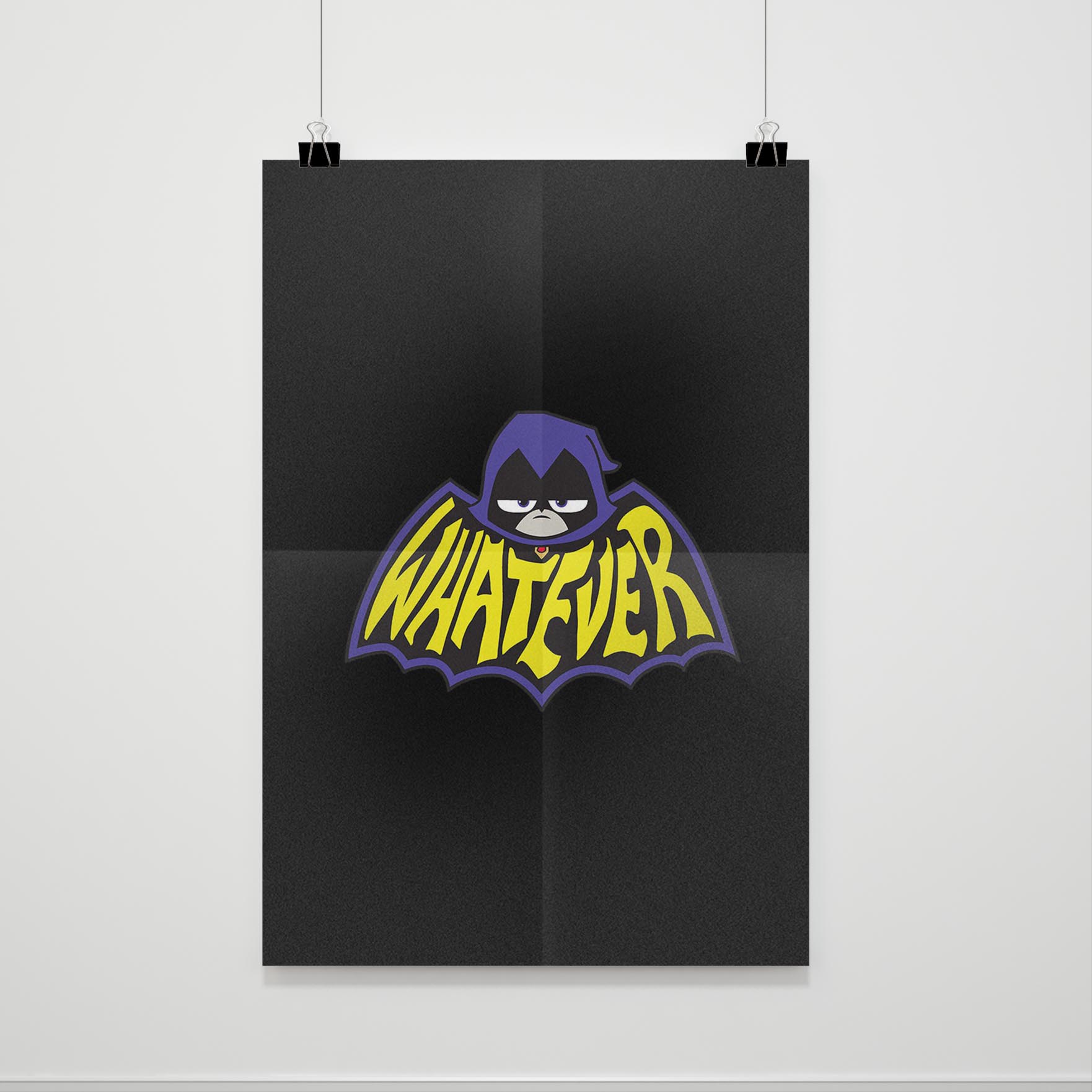 Whatever Batman Logo Poster