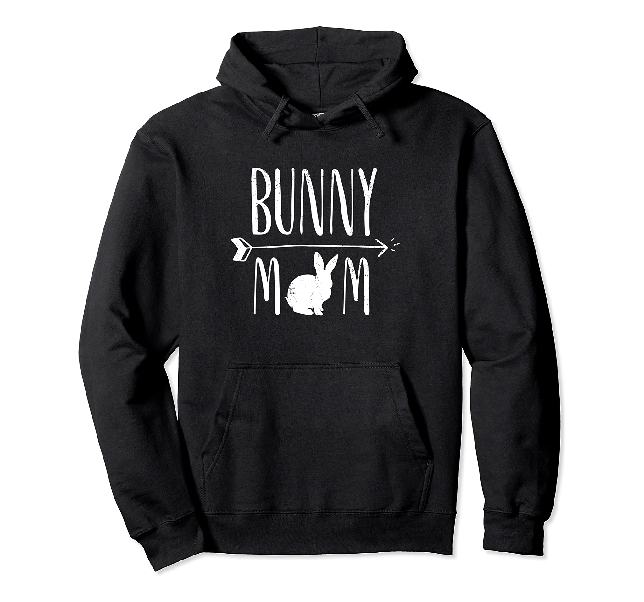 Bunny Mom Funny Rabbit Pullover Hoodie Gift Sweatshirt – W