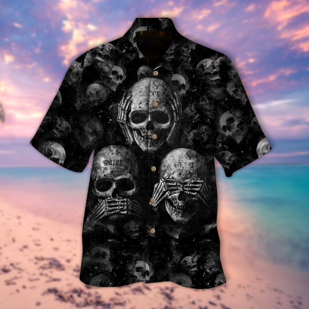 Emotion Skull Halloween Aloha Hawaii Shirts Unisex Ha58004