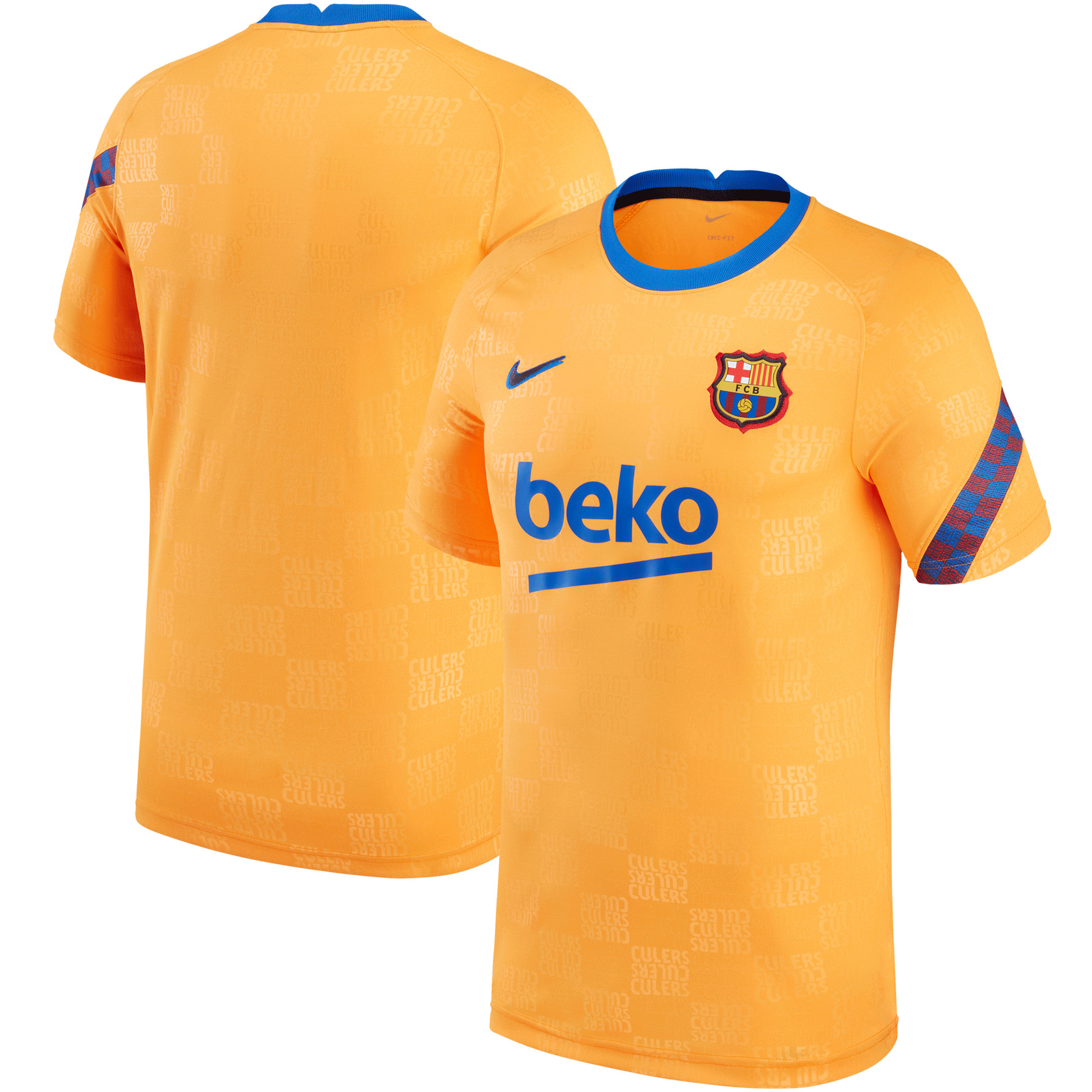 Barcelona 2021/2022 Pre-Match Performance Top – Orange