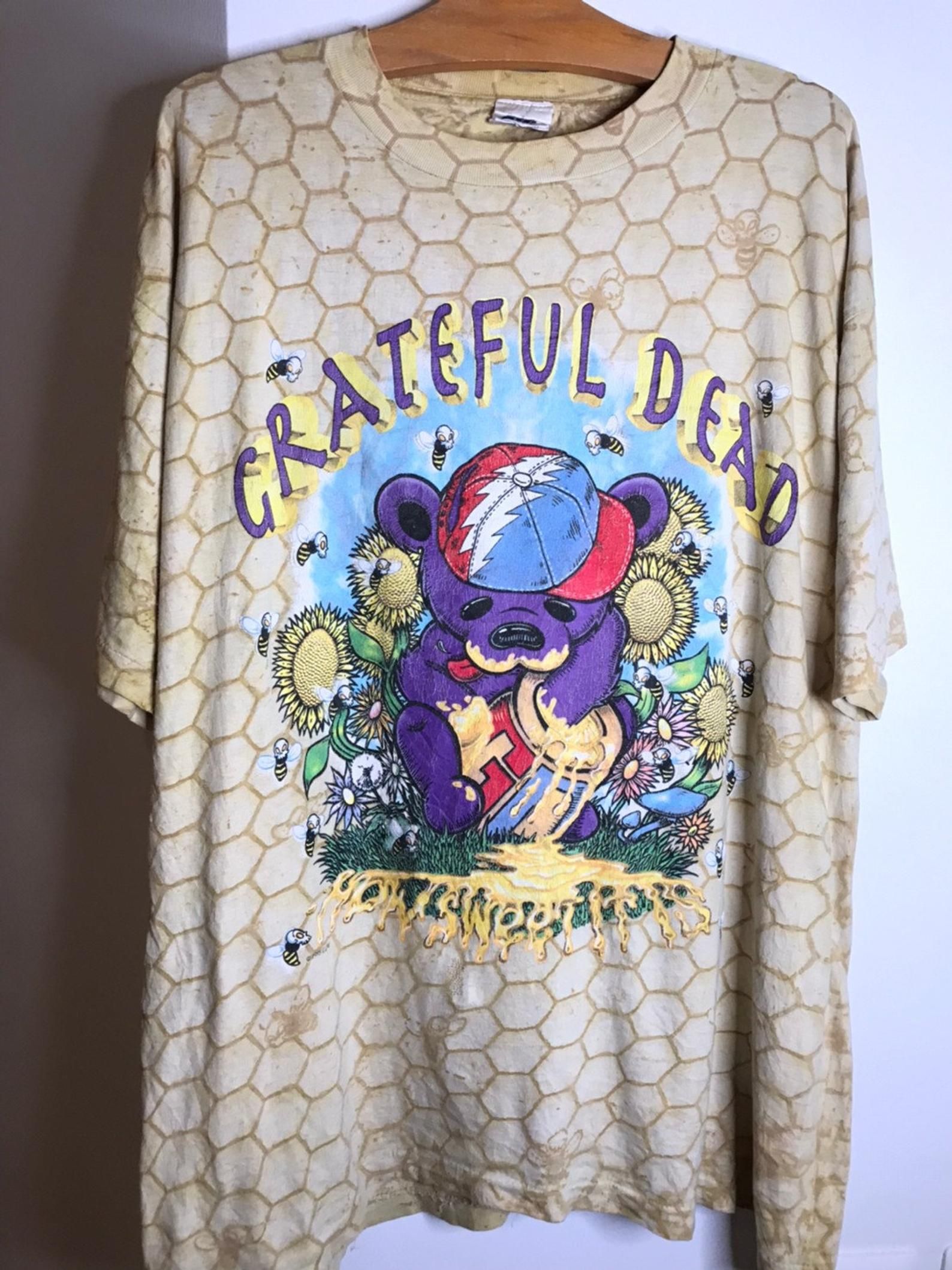 Vtg Grateful Dead Honeycomb T-Shirt