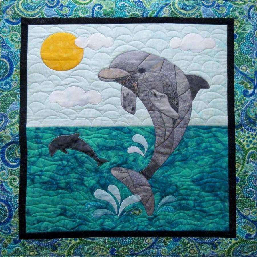 Cute Dolphin – Quilt Blanket Christmas Gift Ideas