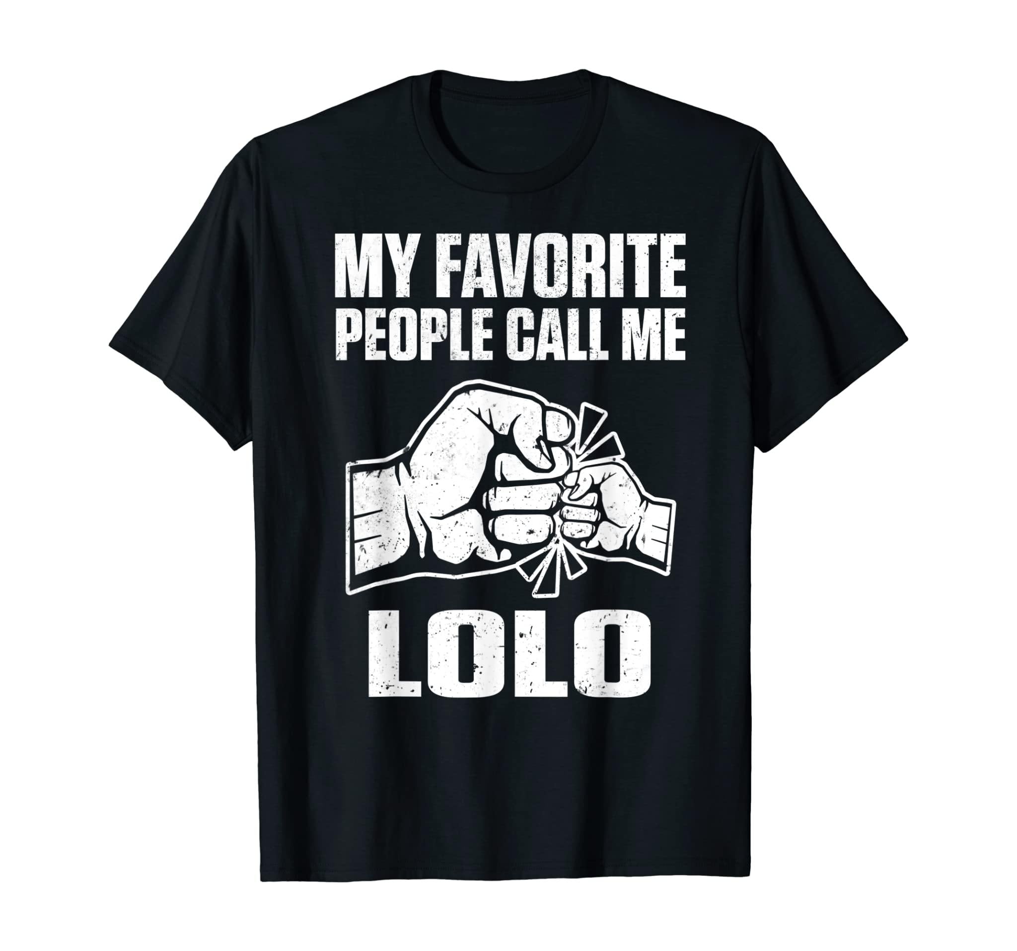 Mens My Favorite People Call Me Lolo Filipino Grandpa Gift T-Shirt