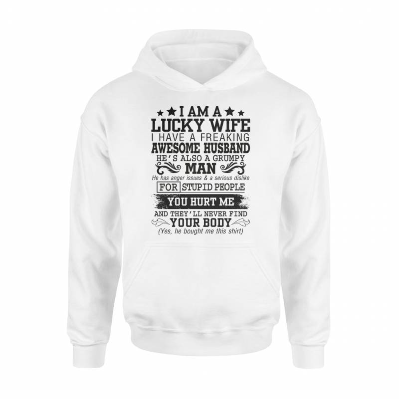 I am a lucky wife I have awesome husband – Standard Hoodie