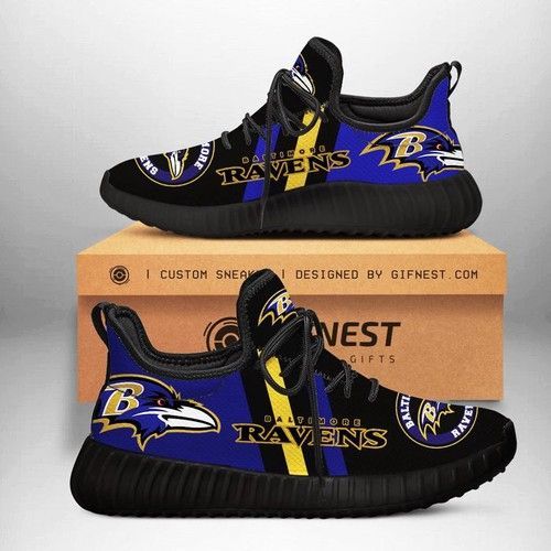 Baltimore Ravens Custom Shoes Yeezy Sneakers Gift For Fan