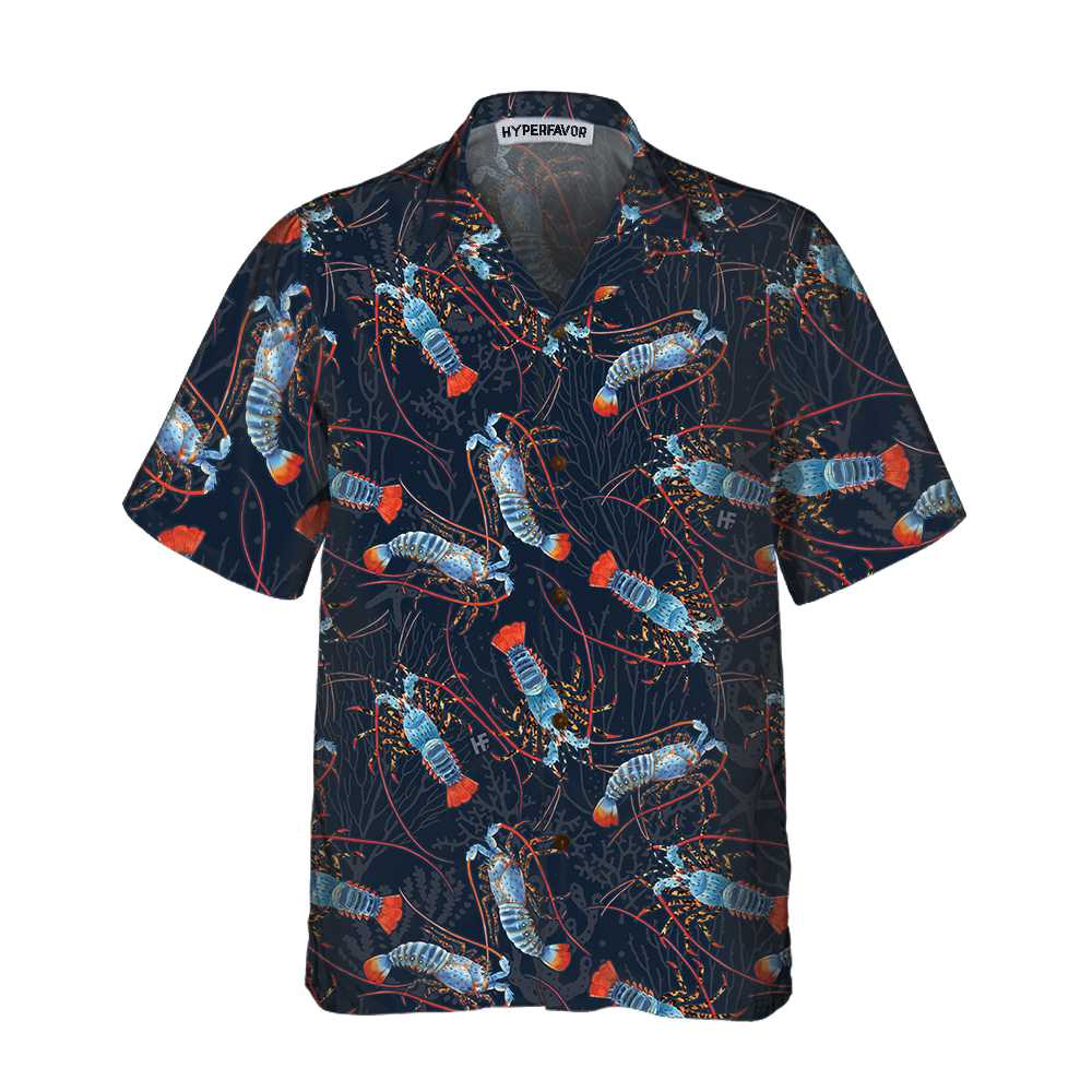 Lobster With Coral Reef Hawaii Funny Print Shirt For Men Women Ha23758