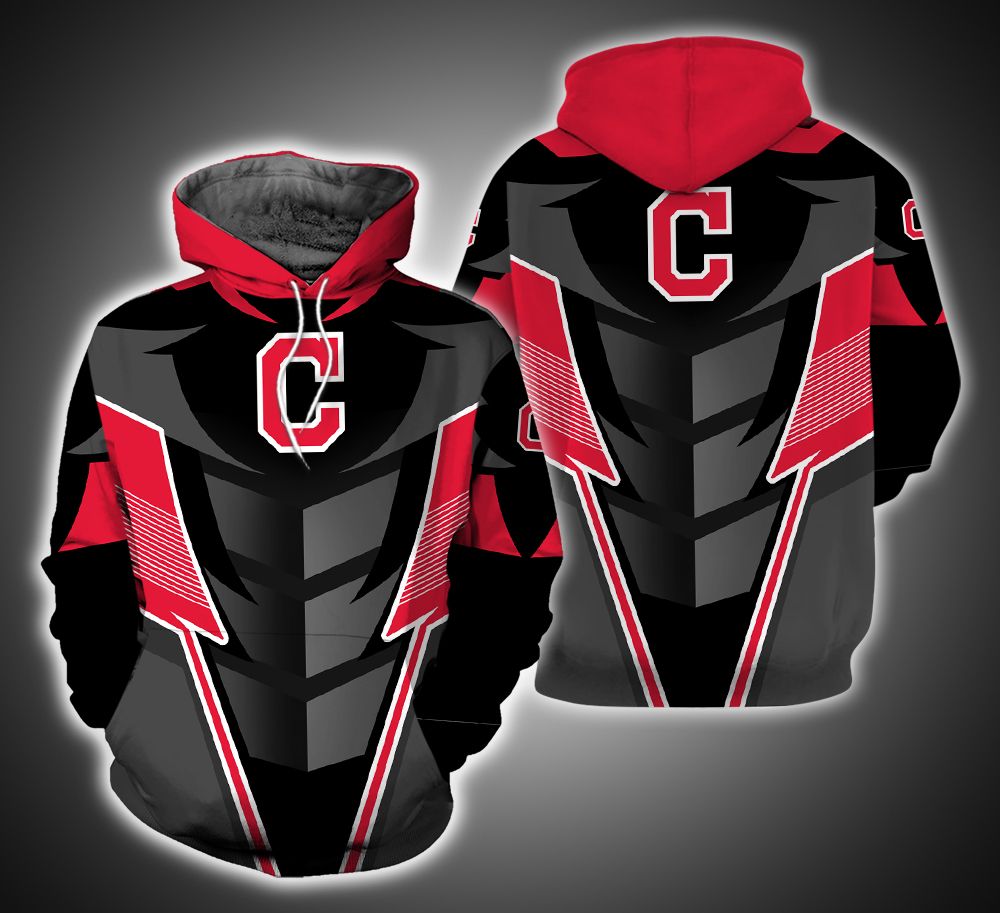 Cleveland Indians Armor 3D Printed Hoodie